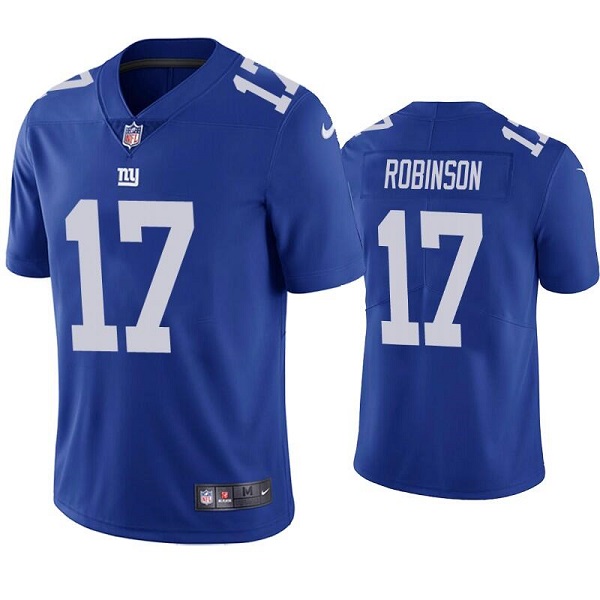 Men's New York Giants #17 Wan'Dale Robinson Blue Vapor Limited Stitched Jersey